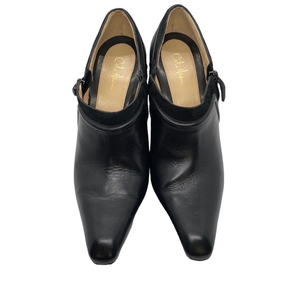 Cole Haan Suede Trim Heeled Booties - Picture 3 of 8